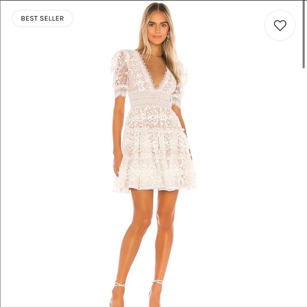 Bronx and Banco Megan Mini Dress in Blanc